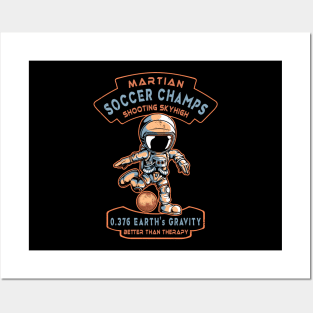 Spaceman Soccer Posters and Art